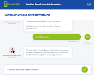 Chatbots in Stellenanzeigen und kein Anschreiben mehr! Es tut sich was im Recruiting!