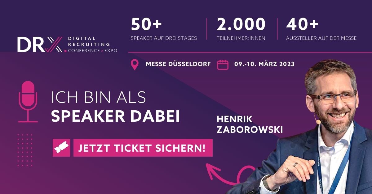 DRX Digital Recruiting Conference am 9./10. März 2023 in Düsseldorf